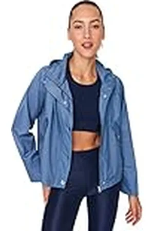 Trendyol Dames Capuchon Effen kleur Regular Jacket Jas, , XL, , XL
