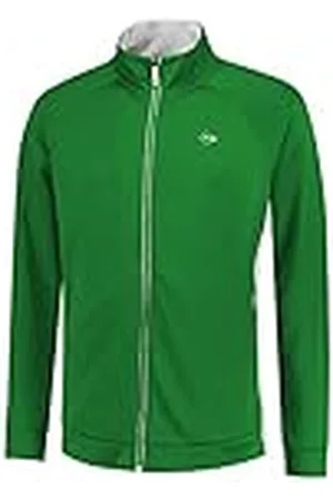Dunlop Dunlop Heren Club Heren Knitted Jacket Tennis Shirt, Groen/Wit, XL, , XL