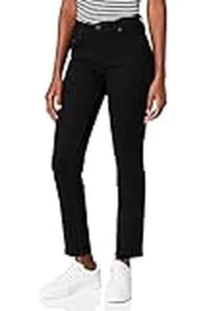 Lee Womens Elly Jeans, Black-Rinse, 24W / 31L