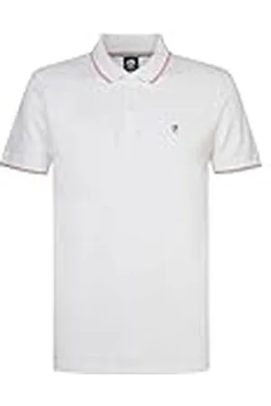 Petrol Industries INDUSTRIES Poloshirt voor heren, korte mouwen, M-1040-POL961, kleur: lichtwit, maat: S, , S
