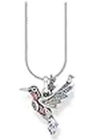 Thomas Sabo Damen Halskette mit Anhänger Vogel 925er Sterlingsilber mit Zirkonia, Größe: ca. 38cm - 42cm, SCKE150288