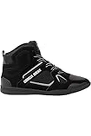 Gorilla Wear Troy High Tops Bodybuilding schoenen, zwart/rood, sport, vrije tijd, dagelijks gebruik, training, workout, veters met logo, comfortabel, extra sterke grip voor heren, , 45 EU