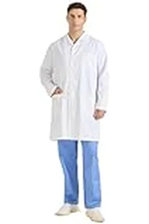 MISEMIYA Laboratoriumjas doktersjas unisex - witte jas heren - doktersjas heren 8167, , S