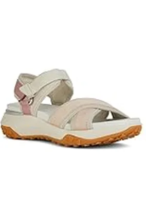 Geox D Sorapis + Grip A Sportsandalen voor dames, LT Sand/LT Rose, 37 EU, , 37 EU