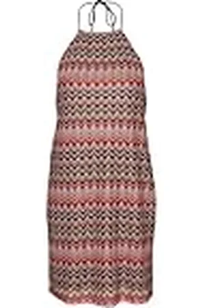 VERO MODA Dames VMDICTE halternek korte jurk JRS jurk, Bittersweet/Patroon: Bon + Navy B + Sneeuw + enz., M, , M