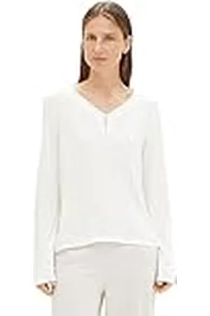 TOM TAILOR T-shirt met lange mouwen voor dames, , XXL