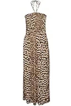 Kaffe Maxi-jurk met strapless smock top stropdas hals A-lijn rok bedrukt, , 42