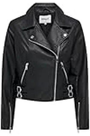 ONLY Onlalba Faux Leather Biker Cc OTW Leren jas voor dames, , L