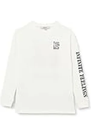 Garcia Kids T-shirt met lange mouwen voor meisjes, gebroken wit, 128/134