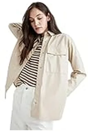 DeFacto Damesblouse met lange mouwen en knopen, voor vrijetijdskleding ( , M), , M