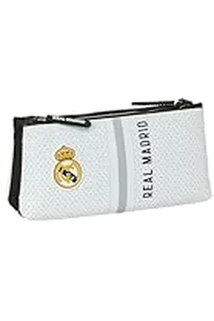 Safta Real Madrid 1. Team 24/25 Toilettas voor kinderen, met eenvoudige ritssluiting, ideaal voor kinderen van verschillende leeftijden, comfortabel en veelzijdig, kwaliteit en duurzaamheid, 22 x 8 x 10 cm