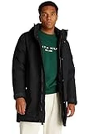 Tommy Hilfiger Tech Gewatteerde Parka MW0MW37369 Jas, Zwart (zwart), M