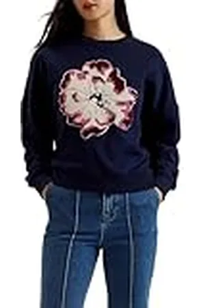 Ted Baker WMB-RAYNAHH-Graphic Floral Sweatshirt Navy, , 34