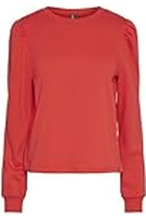 Pieces® Pcchilli Ls Puff Sweat Noos Cp Bc Sweatshirt voor dames, , XS