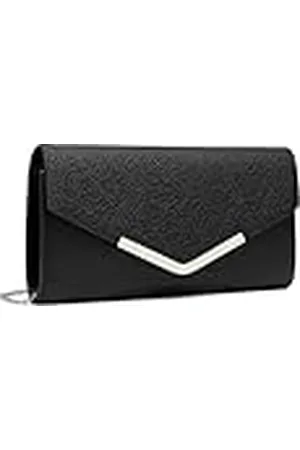 MISS LULÙ Clutch voor dames, elegante envelop, avondtas met ketting, hoogwaardige handtas voor bruiloft, feest en afstudeerbal, , Eén Maat