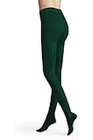 Hudson Dames panty winter plait verwarmend bottle green 36-38, , 36/38