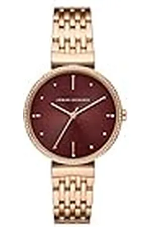 Armani Exchange Roségoudkleurig Roestvrijstalen Horloge met Drie Wijzers