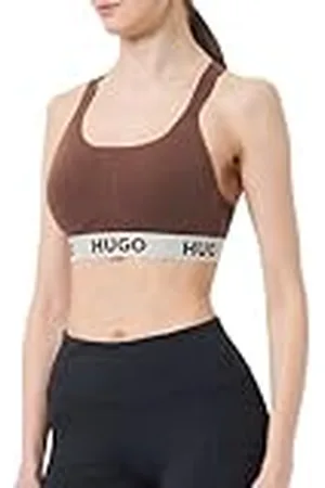 HUGO BOSS Dames Padded Sporty Logo Bralette, , XL