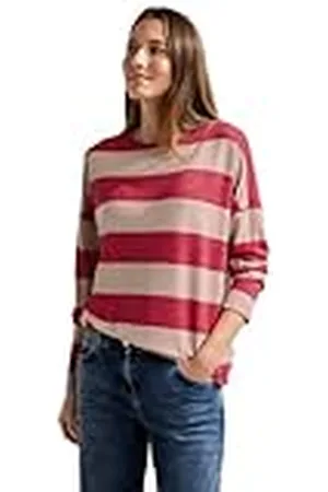 CECIL Shirt met lange mouwen, gestreept, , XXL