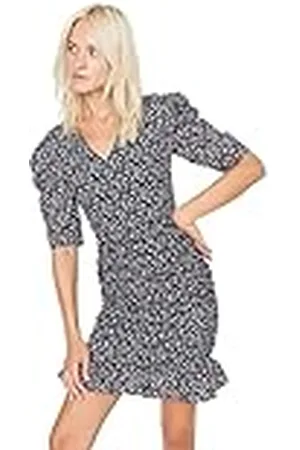 Trendyol Dames Woman Midi Skater V-hals geweven jurk, , 40