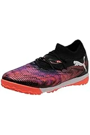 PUMA Unisex Future 8 Match TT voetbalschoen, zwart wit-gloeiend rood, 10.5 UK, Zwart Wit Gloeiend Rood, 45 EU