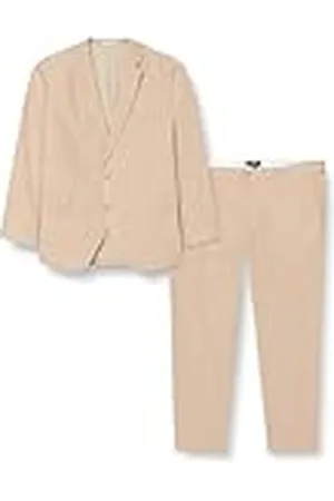 JACK & JONES Jprriviera Linen Suit Slim Fit Sn Pls pak voor heren, , 70 Grote maten