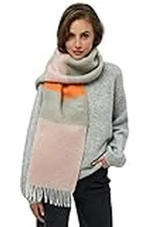 Minus Damen Lakira Gestreifter Schal 9478 Ash rose striped One size