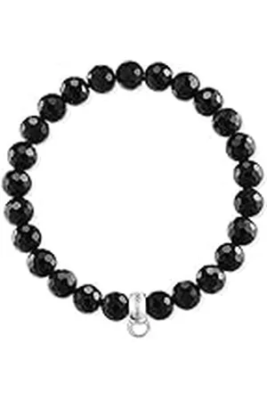 Thomas Sabo Damen-Charm-Armband 925 Sterlingsilber Hämatit X0220-840-11-L15.5