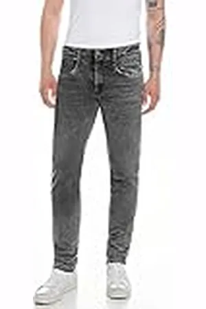 Replay Anbass Hyperflex Original Slim Fit Jeans voor heren, 096, medium grijs, 38W x 36L