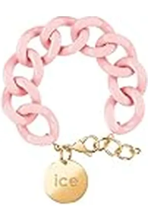 Ice-Watch ICE - Jewellery - Chain bracelet - Pink lady - Bracelet mailles XL de couleur rose pour femmes fermé d’une médaille dorée (020358)