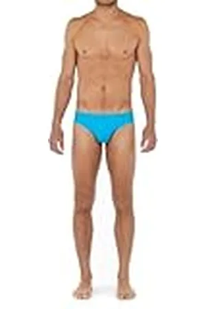 Hom Sea Life Swim Briefs, turquoise, XL Men