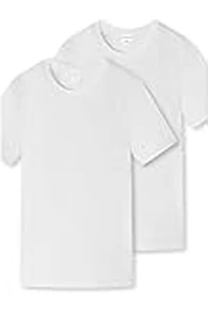 Schiesser Jungen 2 PACK Unterhemd mit Arm Unterziehshirt - 95/5 Organic Bio Baumwolle - Größe 140 bis 176