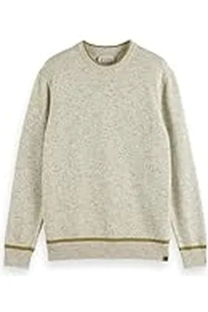 Scotch&Soda Heren Regular Crew Neck Cotton Blend Pullover Sweater, , S