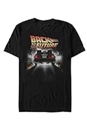 Back To The Future Heren Vintage Peelout Basic Solid Tee T-shirt, , L