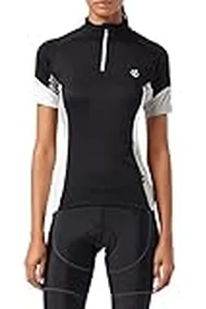 Dare 2B Dare 2b Compassion II Jersey Fiets-T-shirt voor dames Q-Wic Plus lichtgewicht materiaal met geurafstotende en reflecterende printdetails - halve ventilatierits - Sport t-shirt