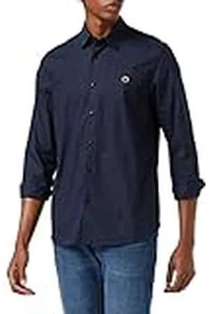 Ted Baker Heren MMA-FONIK-LS Poplin Shirt Knop, Navy, 2 (UK S)