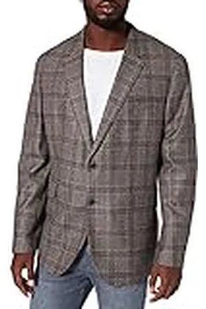 Hackett Heren 4 PLY LT GREY CHECK Jacket, , 48