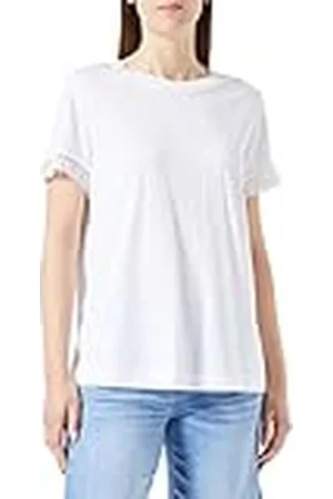 Gerry Weber Edition Dames 870095-44059 T-shirt, wit/wit, 34, , 34