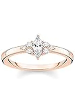 Thomas Sabo Ring vintage witte stenen roséverguld zilver TR2325-416-14-48