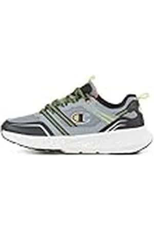 Champion Warrior Low ES008 herensneakers, grijs/zwart/citroen, 45,5 EU, , 45.5 EU