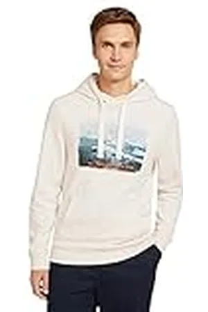 TOM TAILOR Uomini Hoodie met fotoprint 1029075, , S