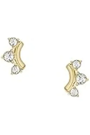 Fossil Oorbellen voor dames, Length: 4.5mm, Width: 7mm, Roestvrij staal, Geen edelsteen