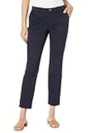 Tommy Hilfiger Hampton Chinobroek voor dames – lichte broek met ontspannen pasvorm, Donkerblauw, 14