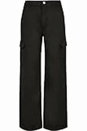Urban classics Dames Ladies High Waist Straight Cargo Pants, , 34