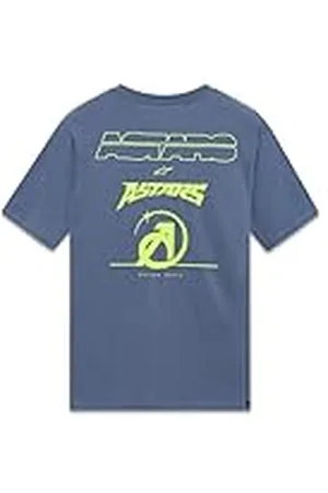 Alpinestars Bold Type Back CSF Tee T-shirt Heren Korte Mouw T-shirt Sportieve Stijl Leisteen Blauw S, , S