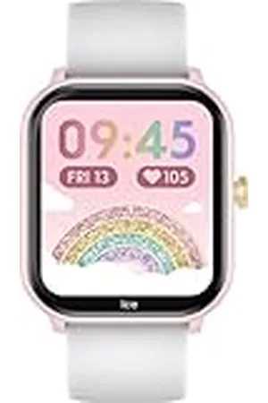 Ice-Watch ICE smart junior 2.0 Pink White - verbonden horloge voor kinderen met witte siliconen band - 022797 (1,75 pouces)