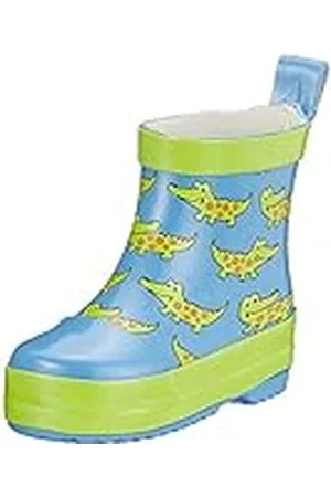 Playshoes Krokodil natuurlijk rubberUniseks-kindRegenlaarzenRegenlaarzen, , 25 EU