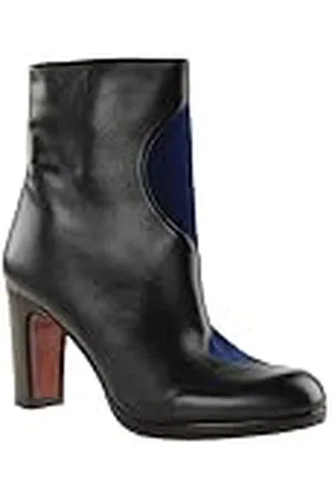 Chie Mihara CURVA38,5 Fashion Boot voor dames, zwart, blauw, 38,5 EU, , 38.5 EU