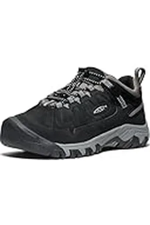 Keen Targhee 4 Low Waterproof, uniseks wandelschoenen voor kinderen, Zwart Staal Grijs, 36 EU