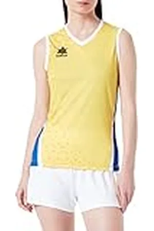 Luanvi Sportiva da Donna | Modelo Cardiff di Color Blu e Giallo | Maglietta Senza Manschette-Taglia XXS dames tanktop, meerkleurig, standaard